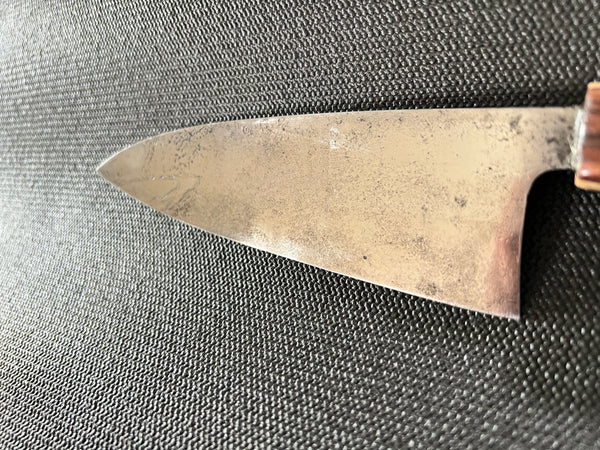 Deba Knife - Heavy, Single Bevel, Restored, Vintage Japanese Knife